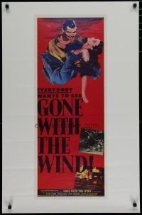 5x835 GONE WITH THE WIND REPRODUCTION '84 Clark Gable, Vivien Leigh, art from 1947 insert!