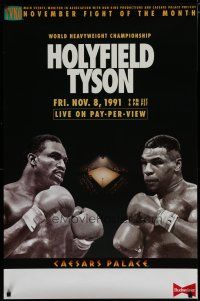 5x229 HOLYFIELD VS TYSON tv poster '91 Heavyweight Championship boxing, fight that never was!