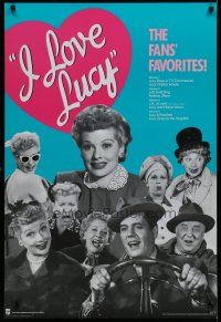 5x637 I LOVE LUCY video poster R89 great images of classic Lucille Ball w/Desi, Vance & Frawley!