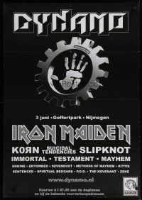 5x318 IRON MAIDEN 27x39 Dutch music poster '00 at the Dynamo Festival w/Korn & more!