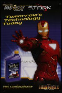 5x422 IRON MAN 2 special 24x36 '10 Robert Downey, Jr., Royal Purple oil product tie-in!