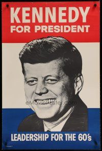 5x836 JOHN F. KENNEDY REPRODUCTION political campaign '60s portrait image of 35th U.S. President!