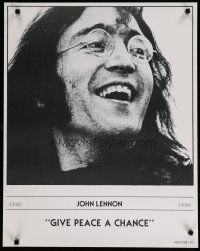 5x319 JOHN LENNON 23x29 music poster '80 close-up of former Beatle smiling, Give Peace a Chance!