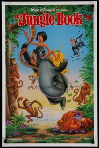 5x525 JUNGLE BOOK special 18x27 R90 Walt Disney cartoon classic, image of Mowgli & friends!