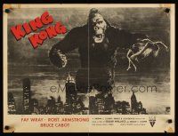 5x527 KING KONG special 19x25 R52 best image of ape w/Fay Wray over New York skyline!
