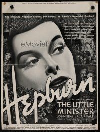 5x152 LITTLE MINISTER press ad '34 gypsy Katharine Hepburn, from James M. Barrie novel!