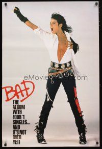 5x322 MICHAEL JACKSON 24x36 music poster '88 great full-length image of the singer, Bad!