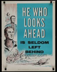 5x367 NATIONAL RESEARCH BUREAU 368 17x22 motivational poster '60s art of he who looks ahead!