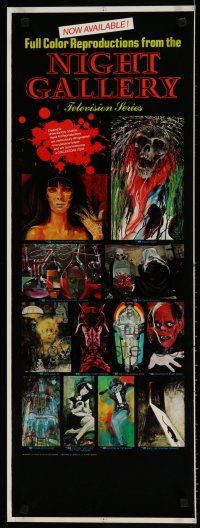 5x210 NIGHT GALLERY 13x35 advertising poster '72 collectible art prints from series by Tom Wright!