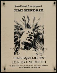 5x189 NONA HATAY'S PHOTOGRAPHS OF JIMI HENDRIX signed 18x23 art exhibition '77 by Nona Hatay!