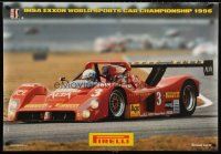 5x211 PIRELLI TIRES 2-sided 27x39 Italian advertising poster '96 champion, IMSA racing!