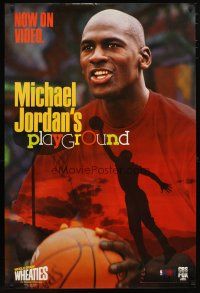 5x650 PLAYGROUND video poster '90 great image of basketball player Michael Jordan!