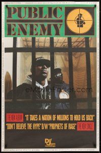 5x327 PUBLIC ENEMY 30x46 music poster '88 Don't Believe The Hype, Flavor Flav!