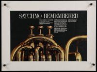 5x333 SATCHMO REMEMBERED 20x27 music poster '70s cool image, Jazz concert!
