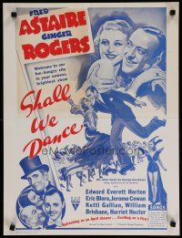 5x573 SHALL WE DANCE special 19x25 R60s art of Astaire & Ginger Rogers dancing on rollerskates!