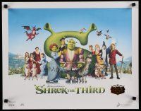 5x266 SHREK THE THIRD limited edition numbered w/COA 17x22 art print '07 image of top characters!