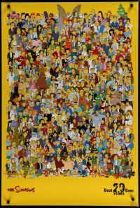 5x237 SIMPSONS tv poster '09 Matt Groening, art of animated cast, 20 year anniversary!