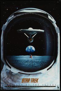 5x801 STAR TREK: THE FACE OF THE FUTURE TV commercial poster '92 Enterprise in astronaut helmet!