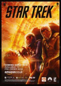 5x580 STAR TREK video game special 17x23 '13 CG image of Captain Kirk & Spock!