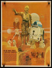 5x584 STAR WARS Coca-Cola special 18x24 '77 George Lucas classic, Nichols art of C-3PO & R2-D2!