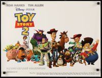 5x593 TOY STORY 2 advance special 18x23 '99 Woody, Buzz Lightyear, Disney & Pixar animated sequel!