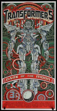 5x461 TRANSFORMERS: DARK OF THE MOON special 18x36 '11 Shia LaBeouf, cool art by Jesse Philips!