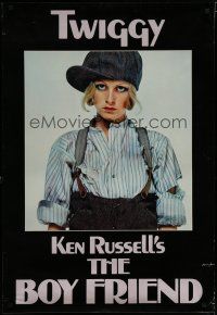 5y120 BOY FRIEND ItalUS teaser 1sh '71 directed by Ken Russell, sexy Twiggy in worker's outfit!