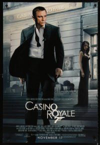5y144 CASINO ROYALE advance DS 1sh '06 Daniel Craig as James Bond & sexy Eva Green!