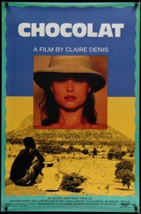 5y155 CHOCOLAT 1sh '88 a film by Claire Denis set in West Africa, cool image!