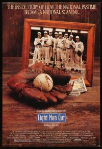 5y248 EIGHT MEN OUT 1sh '88 John Sayles, John Cusack, Chicago Black Sox, baseball!