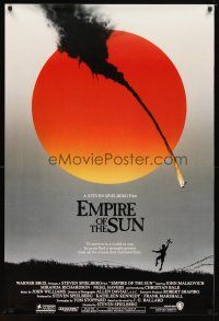 5y259 EMPIRE OF THE SUN advance 1sh '87 Stephen Spielberg, John Malkovich, first Christian Bale!