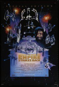 5y260 EMPIRE STRIKES BACK style C advance 1sh R97 Lucas classic sci-fi epic, great art by Drew!