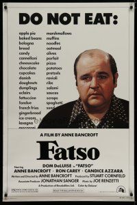 5y284 FATSO 1sh '80 Dom DeLuise goes on a diet, hilarious best image, directed by Anne Bancroft!