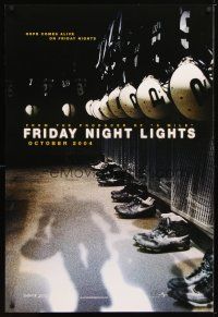 5y300 FRIDAY NIGHT LIGHTS teaser DS 1sh '04 Texas high school football, cool image of locker room!