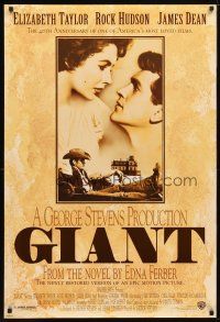 5y321 GIANT DS 1sh R96 James Dean, Elizabeth Taylor, Rock Hudson, directed by George Stevens!