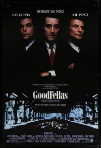 5y335 GOODFELLAS 1sh '90 Robert De Niro, Joe Pesci, Ray Liotta, Martin Scorsese classic!