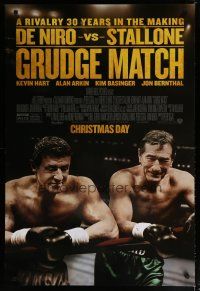 5y348 GRUDGE MATCH advance DS 1sh '13 Robert De Niro & Sylvester Stallone in boxing ring!