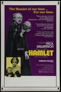 5y351 HAMLET 1sh '70 Nicol Williamson in title role & Marianne Faithfull as Ophelia!