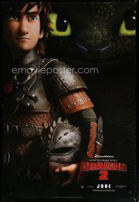 5y386 HOW TO TRAIN YOUR DRAGON 2 style A teaser DS 1sh '13 cool image from CGI fantasy!