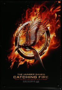 5y390 HUNGER GAMES: CATCHING FIRE teaser DS 1sh '13 every revolution begins with a spark!