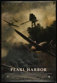 5y572 PEARL HARBOR advance DS 1sh '01 Ben Affleck, World War II fighter planes over battleship!