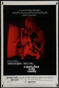5y610 QUIET PLACE IN THE COUNTRY 1sh '70 Vanessa Redgrave strips away Franco Nero's mind & body!