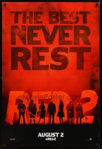5y621 RED 2 teaser DS 1sh '13 Willis, John Malkovich, Mary-Louise Parker, Catherine-Zeta Jones!