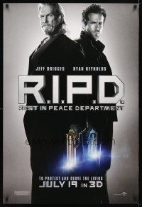 5y613 R.I.P.D. teaser DS 1sh '13 Ryan Reynolds & Jeff Bridges with glowing guns!