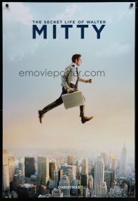 5y662 SECRET LIFE OF WALTER MITTY style A teaser DS 1sh '13 image of Ben Stiller over city!