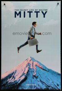 5y663 SECRET LIFE OF WALTER MITTY style B teaser DS 1sh '13 image of Ben Stiller over mountain!