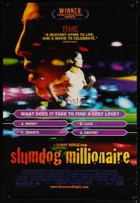 5y682 SLUMDOG MILLIONAIRE DS 1sh '09 Danny Boyle, winner of Best Picture, Director & Screenplay!