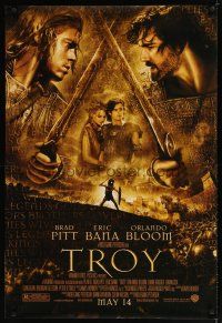 5y770 TROY advance DS 1sh '04 Eric Bana, Orlando Bloom, Brad Pitt as Achilles!