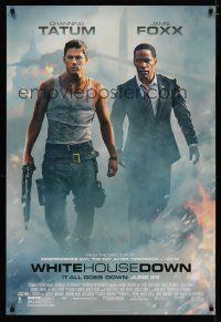 5y817 WHITE HOUSE DOWN advance DS 1sh '13 image of Channing Tatum & Jamie Foxx!