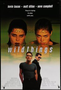 5y826 WILD THINGS DS 1sh '98 Neve Campbell, Kevin Bacon, Matt Dillon, Denise Richards!